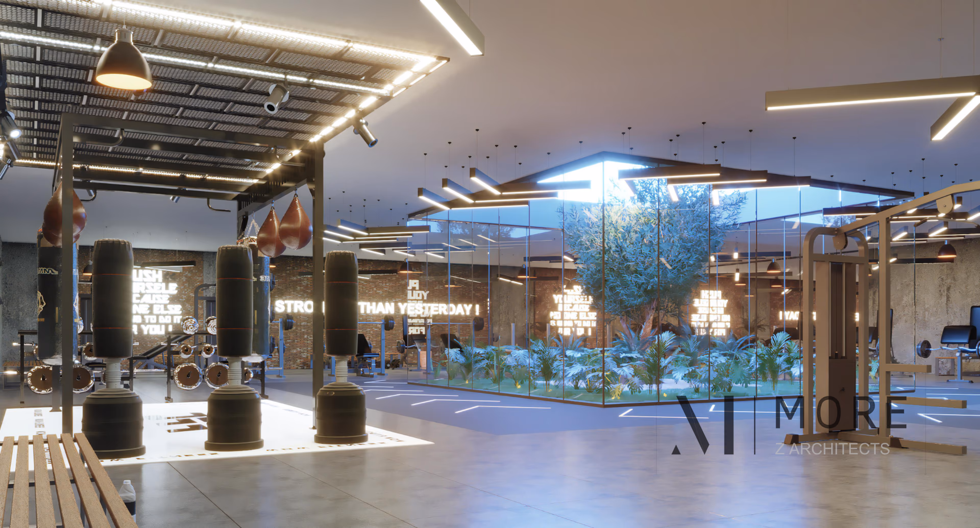 26th Avenue Gym | Interior Design | MORE Z Architects - Innovative architectural design by MORE Z Architects