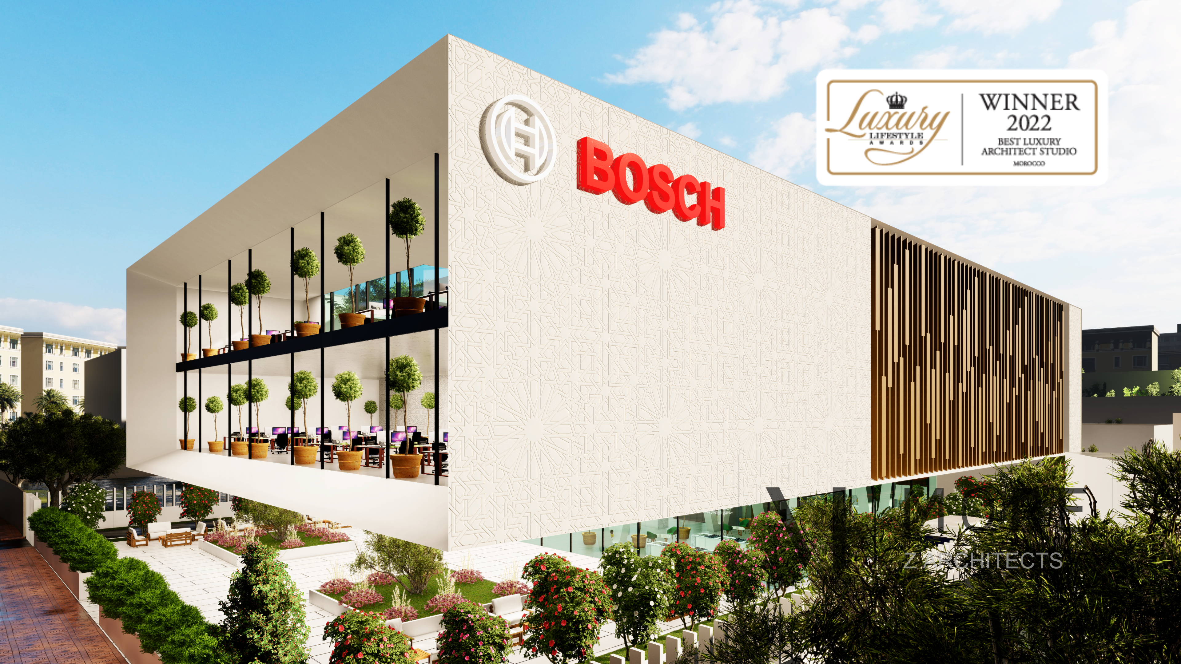 Bosch HQ | Bureau & usage mixte | MORE Z Architects - Conception architecturale innovante par MORE Z Architects au Maroc